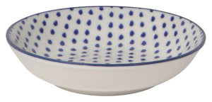 Blue Polka Dot Dip Bowl