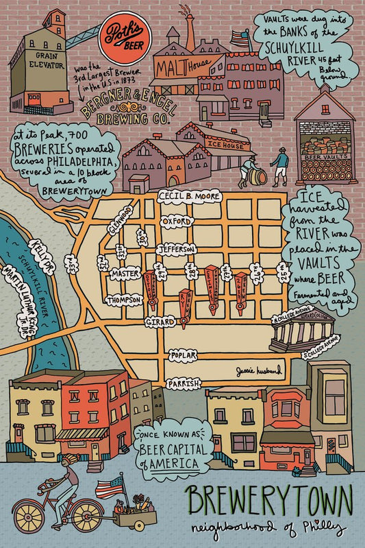 Brewerytown Neighborhood Map