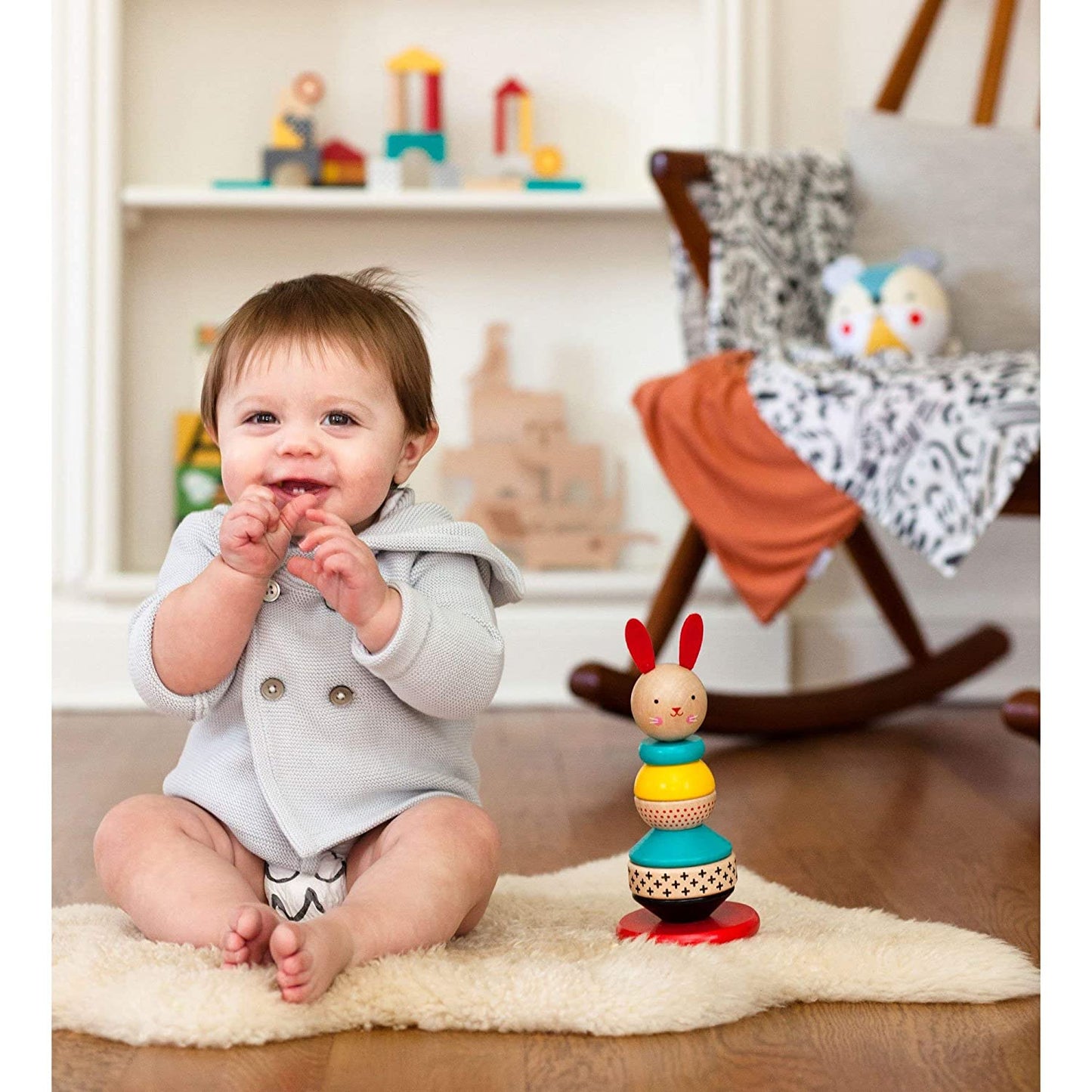 Bunny Wooden Stacking Toy