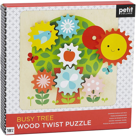 Busy Tree Wood Twist & Gears Puzzle