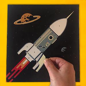 Space Color with Stickers