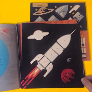 Space Color with Stickers