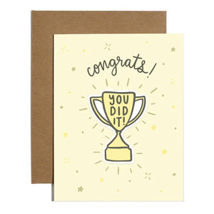 Congrats! You Did it! Card with Sticker