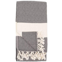 Load image into Gallery viewer, Carbon Diamond Turkish Towel