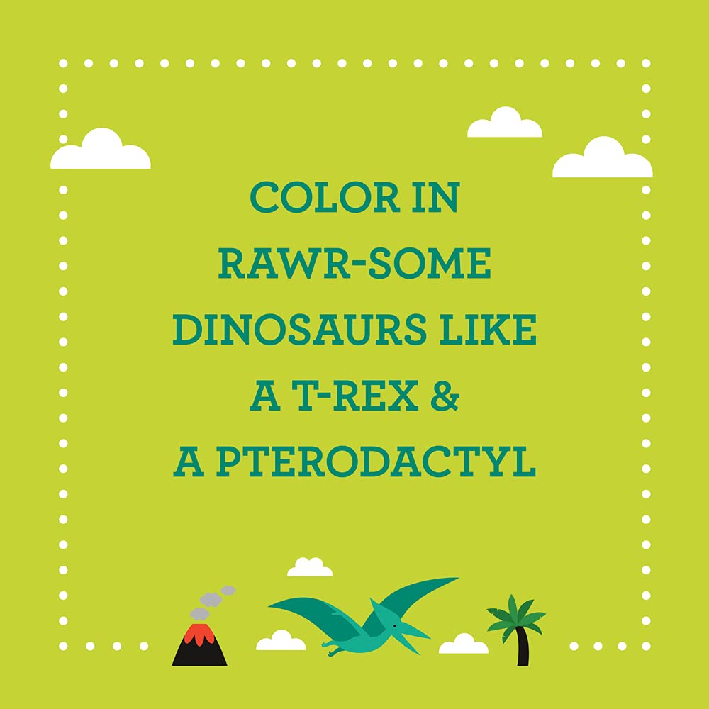 Dinosaurs Coloring Book & Stickers