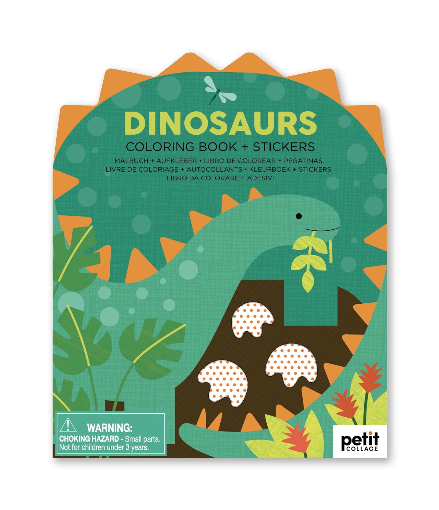 Dinosaurs Coloring Book & Stickers