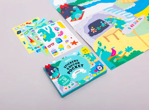 Dinos Pocket Sticker & Decor Set