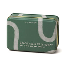 Load image into Gallery viewer, Seagrass &amp; Driftwood Everyday Candle Tin