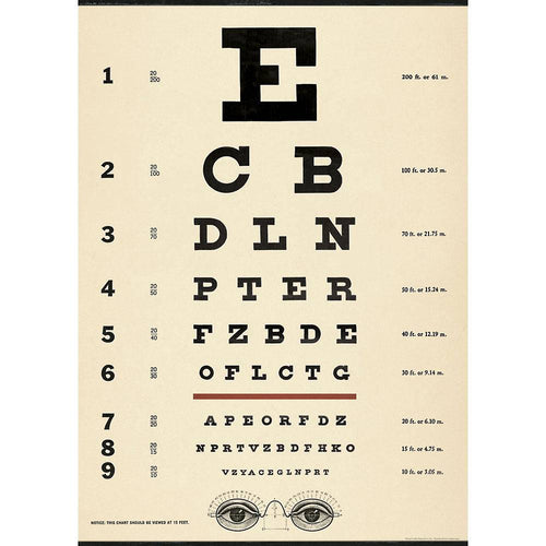 Eye Chart Decorative Paper