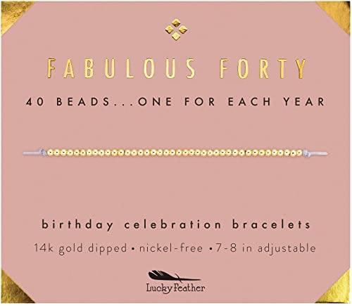 Fabulous Forty Milestone Bracelet