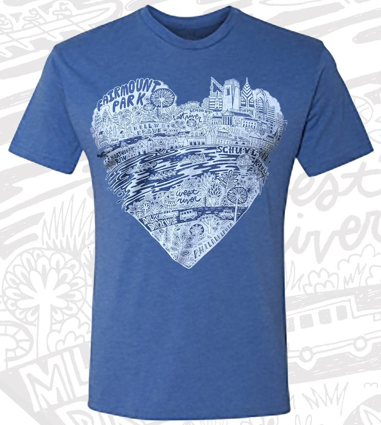 Blue Fairmount Park Tee