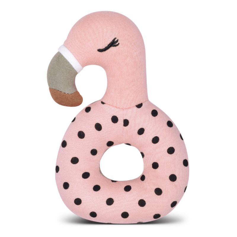 Franny Flamingo Teething Rattle