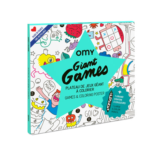 Giant Games & Coloring Poster