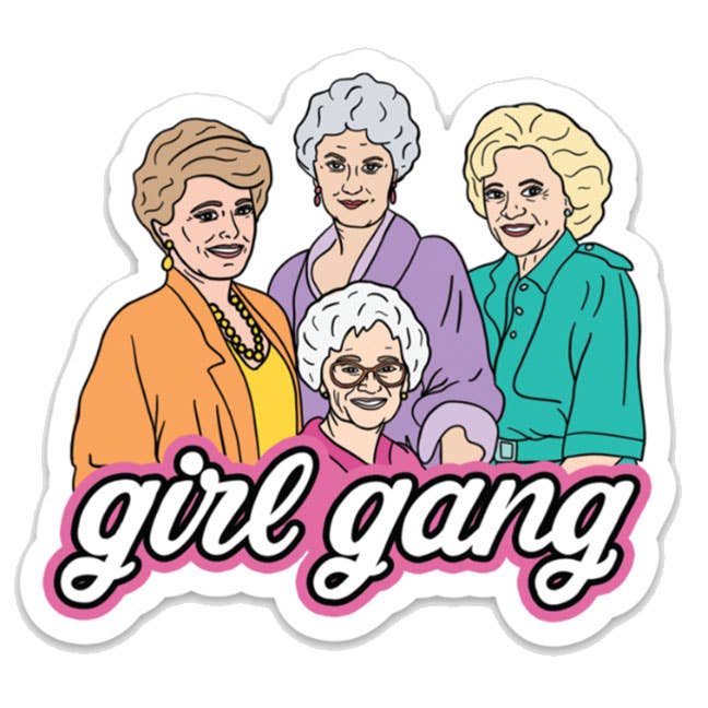 Girl Gang Golden Girls Sticker