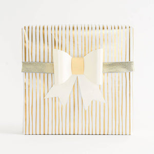Gold Foil Stripes Wrapping Paper