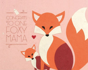 Congrats Foxy Mama Card by Good Paper at local Fairmount shop Ali's Wagon in Philadelphia, Pennsylvania