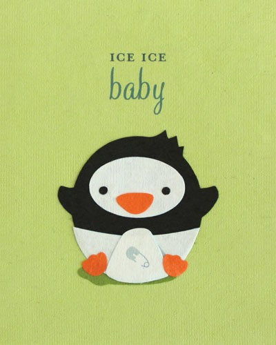 Ice Ice Baby Card by Good Paper at local Fairmount shop Ali's Wagon in Philadelphia, Pennsylvania