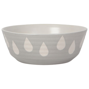 Grey Drops Imprint Bowl