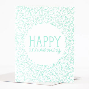 Happy Anniversary Leaves Card