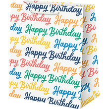 Load image into Gallery viewer, Happy Birthday Script Gift Bag