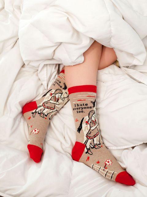 I Hate Everyone Too Crew Socks