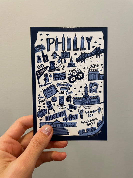 Philly Icons Postcard