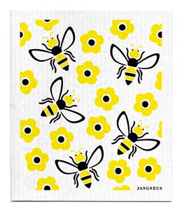 Bees Swedish Dish Cloth & Tea Towel Bundle