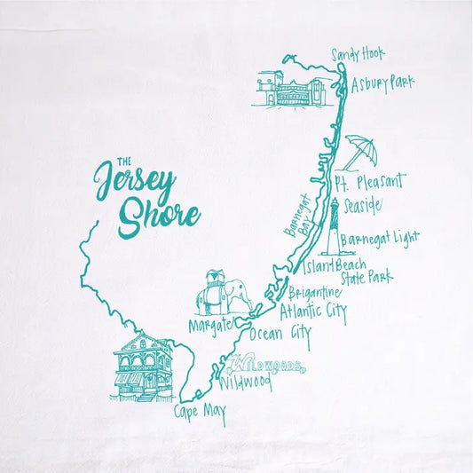 Jersey Shore Tea Towel