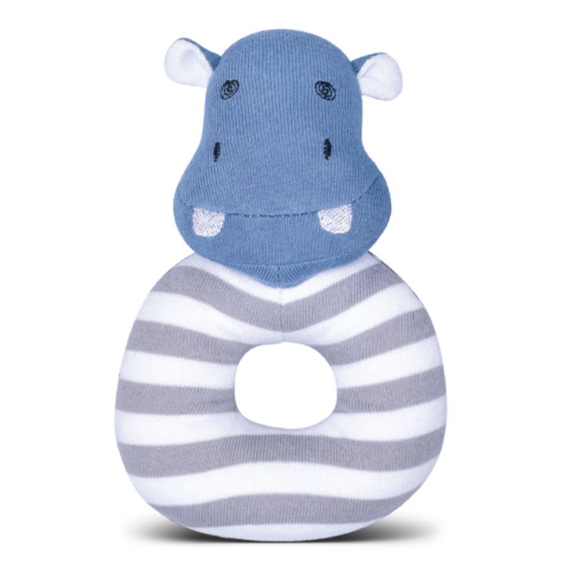 Jojo Hippo Teething Rattle