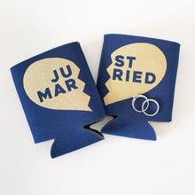Load image into Gallery viewer, Just Married Coozie Set