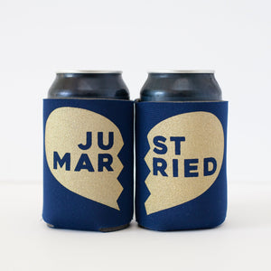 Just Married Coozie Set