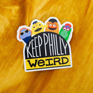 Keep Philly Weird Mascots Sticker