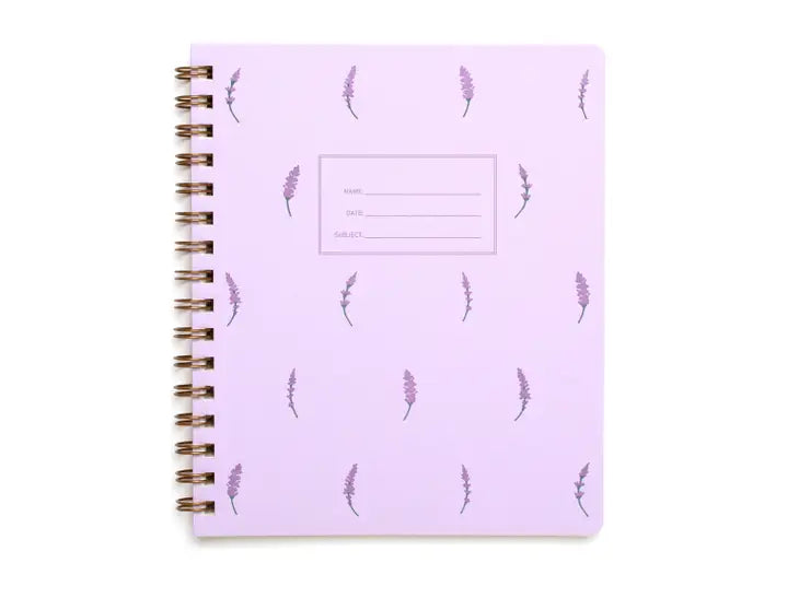 Lavender Sprig Spiral Notebook