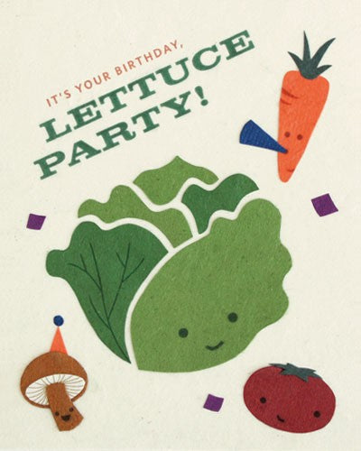 It's Your Birthday Lettuce Party Card