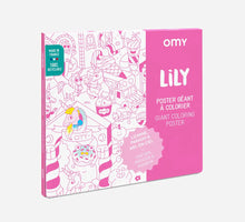 Load image into Gallery viewer, Lily Unicorn Giant Coloring Poster
