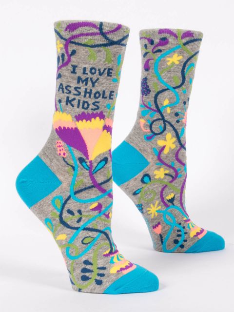 I Love My Asshole Kids Crew Socks