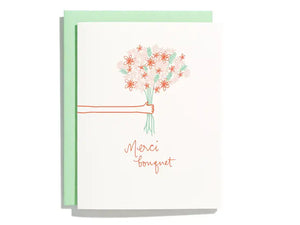 Merci Bouquet Thank You Card