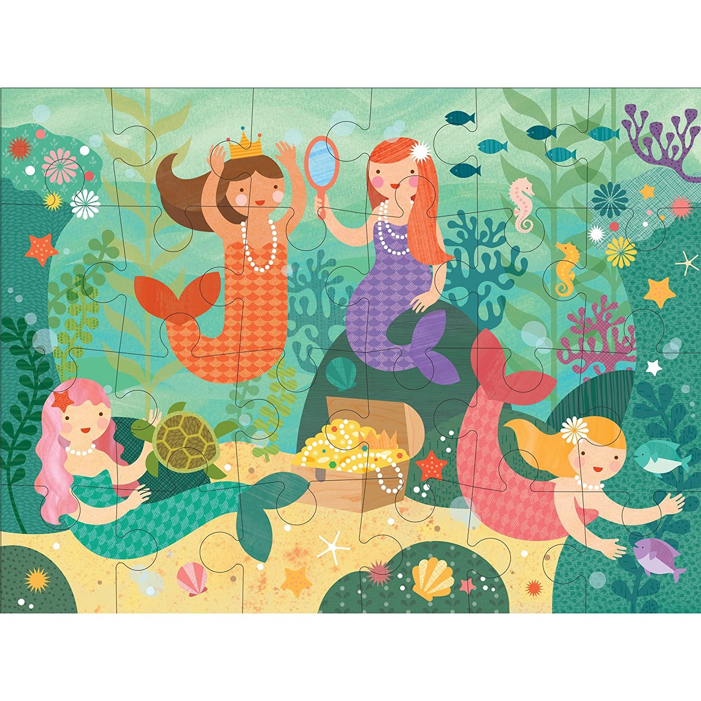 Mermaid Friends 24 Piece Floor Puzzle