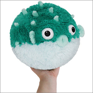 Teal Pufferfish Mini Squishable