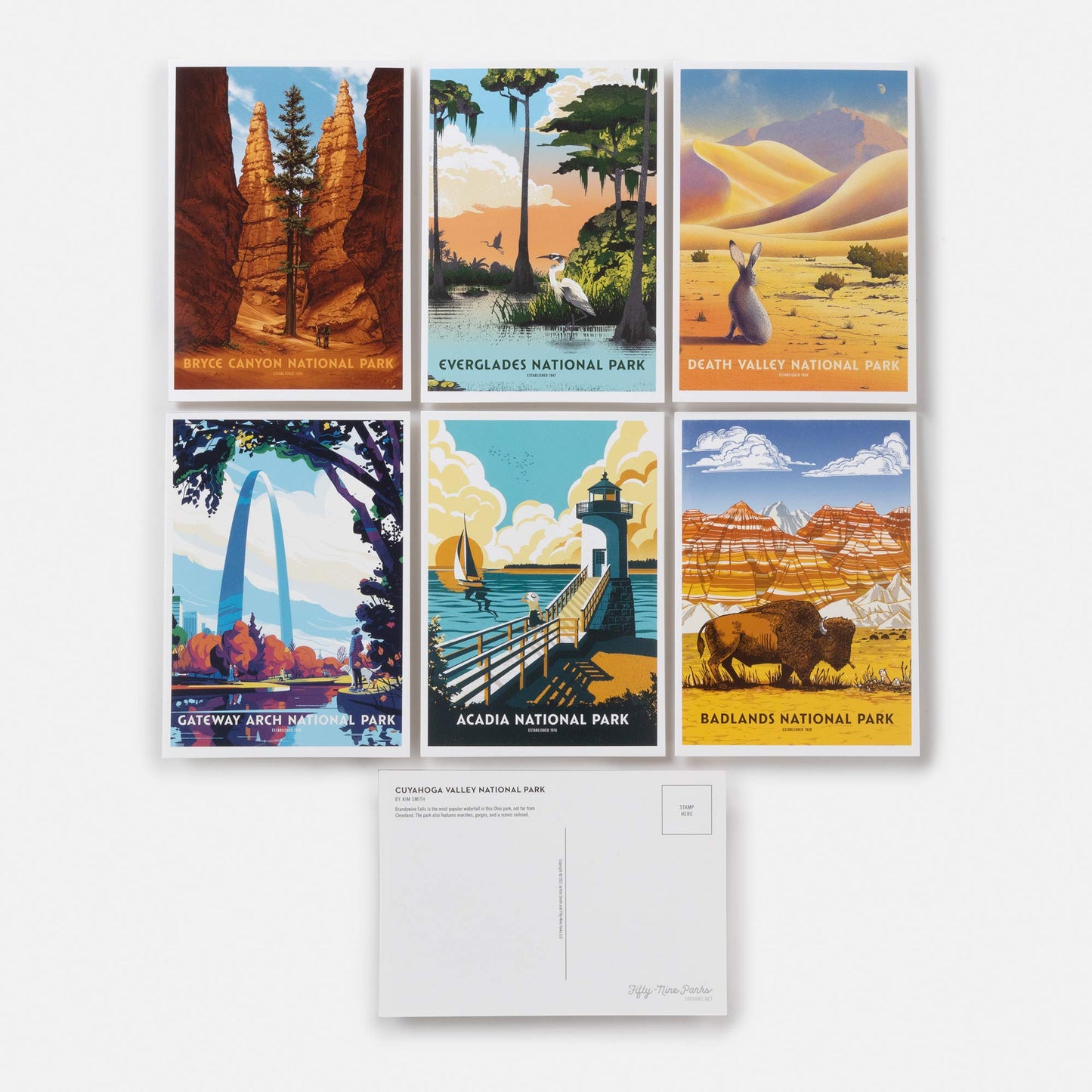 National Parks Postcard Set