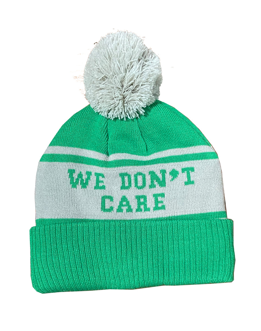 No One Likes Us Pom Beanie-Grey