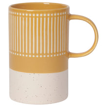 Load image into Gallery viewer, Ochre Lines &amp; Dots Etched Mug