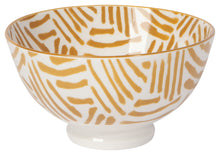Load image into Gallery viewer, Ochre Lines Stamped Bowl
