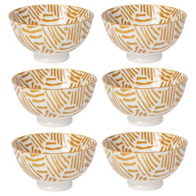 Load image into Gallery viewer, Ochre Lines Stamped Bowl