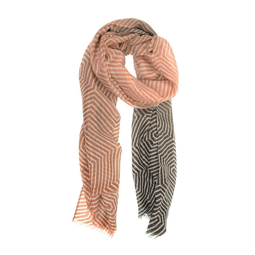 Neutral Ombre Geo Scarf