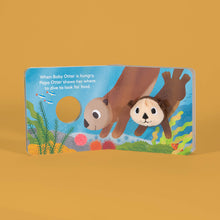 Load image into Gallery viewer, Baby Otter Finger Puppet Book
