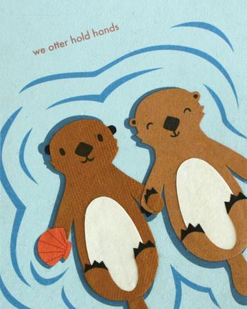 We Otter Hold Hands Card