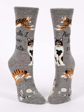 Load image into Gallery viewer, People I Love Cats Crew Socks