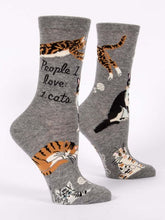 Load image into Gallery viewer, People I Love Cats Crew Socks