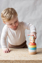 Load image into Gallery viewer, Happy Bear Wooden Stacking Toy